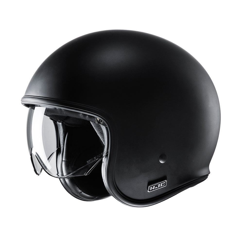 HJC V30 Matt Black Motorbike Open Face Helmet