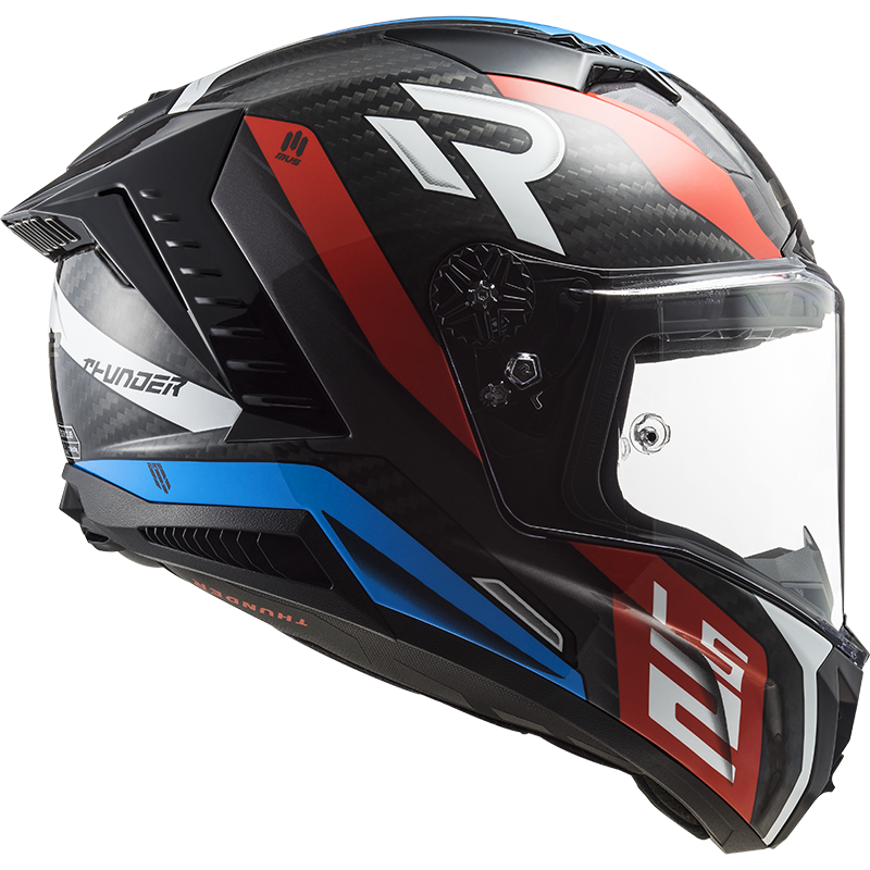 LS2 FF805 Thunder C Supra Red Blue Black Motorcycle Helmet Full Face ECE22.06