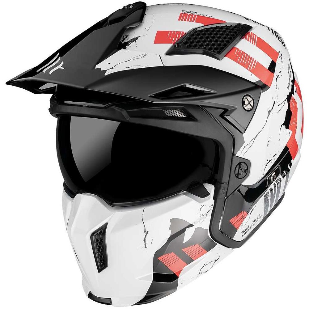 MT STREETFIGHTER FULL FACE OFF ROAD SKULL MOTORBIKE MOTORCYCLE MX CRASH HELMET