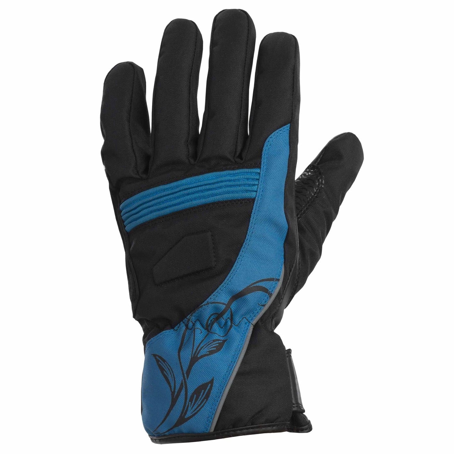 Rayven Diamond Motorcycle Black/Turquoise Glove