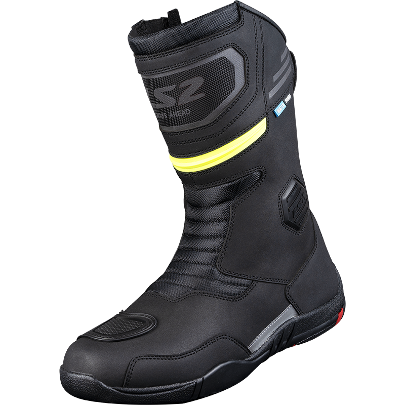 LS2 GOBY MAN BOOTS WP BLACK H-V YELLOW