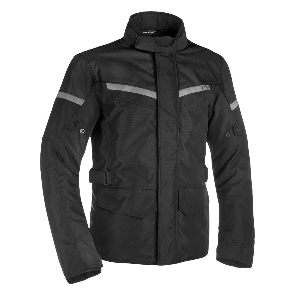 Spartan Long WP MS Motorcycle Motorcycle Motorbike Jacket - Black