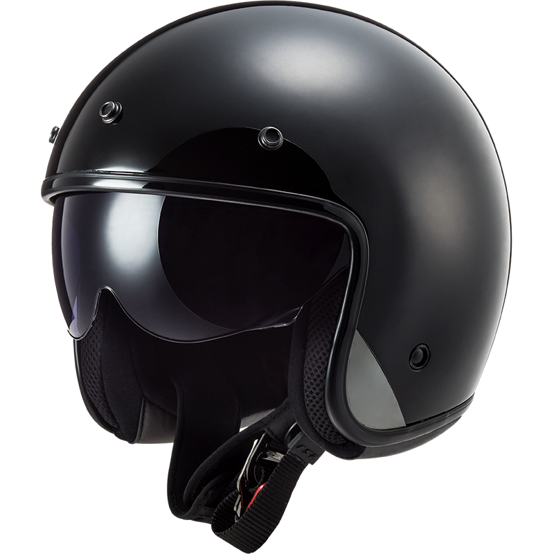 LS2 OF601 BOB Solid Open Face Motorcycle Motorbike Fiber Glass Jet Helmet