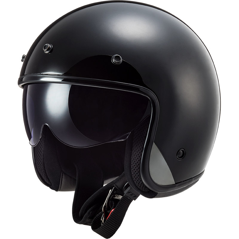 LS2 OF601 BOB Solid Open Face Motorcycle Motorbike Fiber Glass Jet Helmet