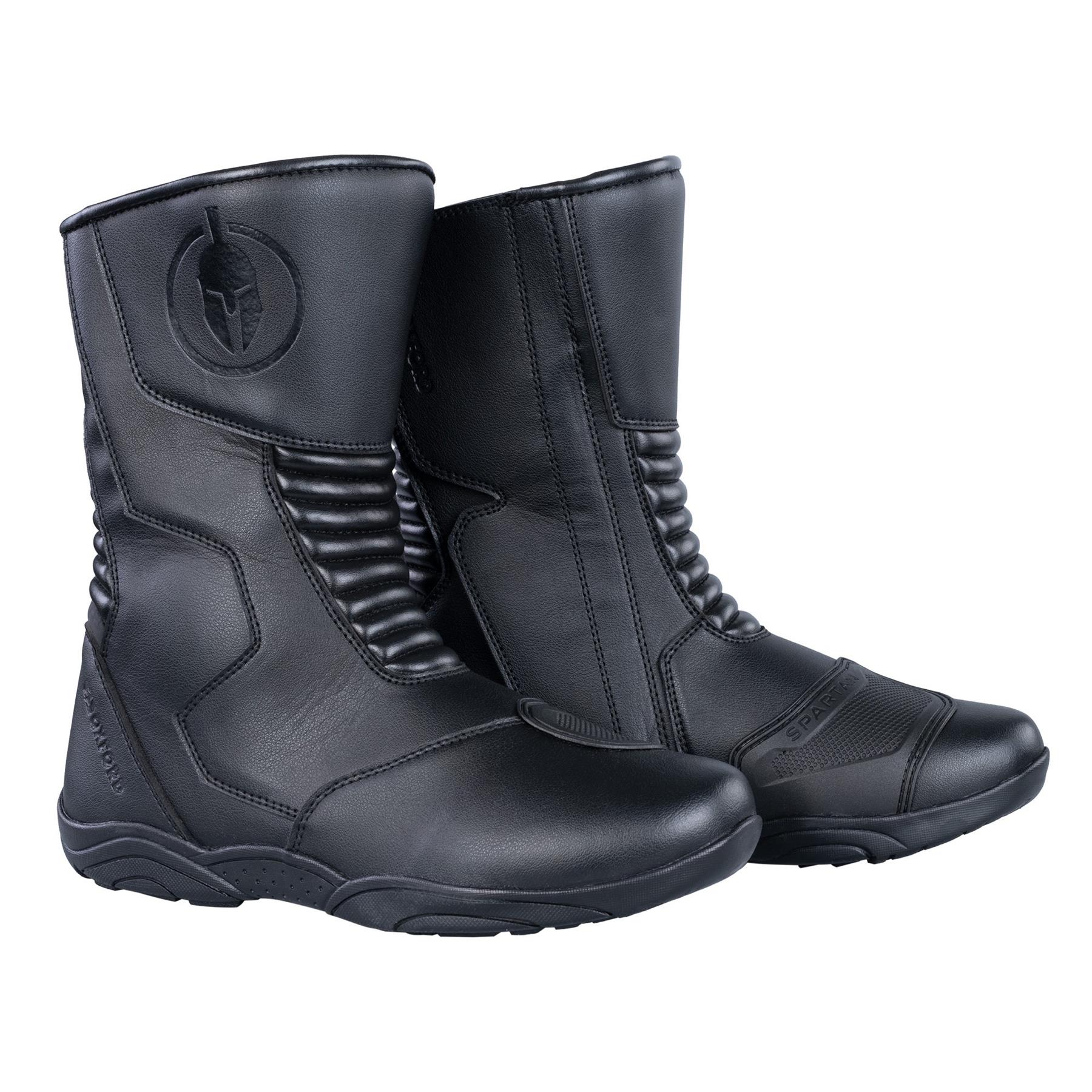 Spartan Men's WP Motorcycle Motorbike Boot - Black