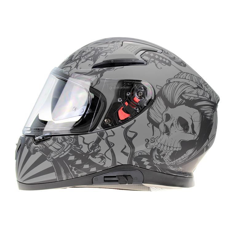 VIPER RSV95 SKULL EDITION MOTORCYCLE FULL FACE HELMET NEAR U