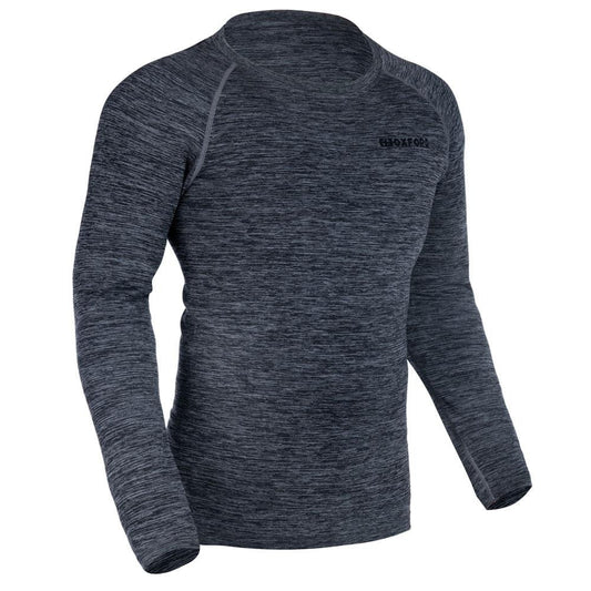 Oxford Advanced Base Layer MS Top Charcoal Marl