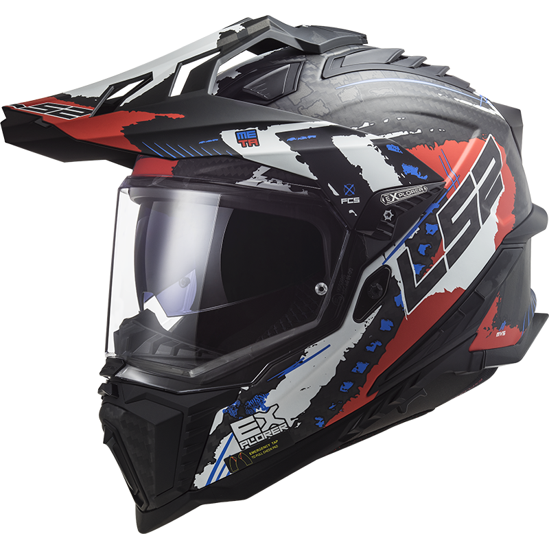 LS2 MX701 C Explorer Carbon Fibre Off Road Full Face MX Helmet Ece22.06