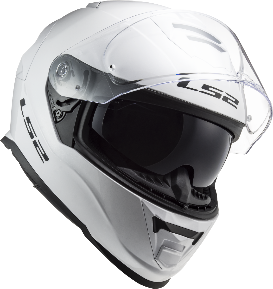 LS2 FF800 Storm II Motorcycle Full Face Helmet Solid White ECE 22.06