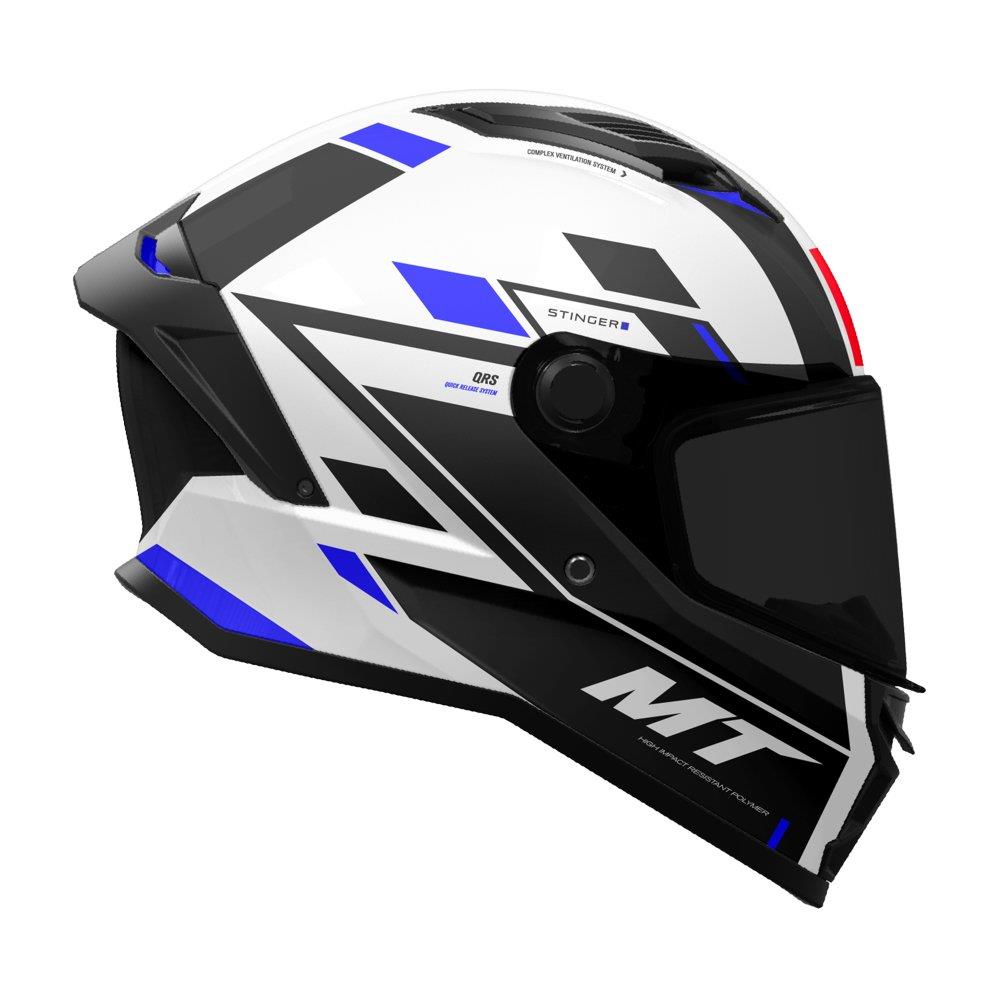 New Mt Stinger 2 Full Face Motorbike Helmet Sporty Look