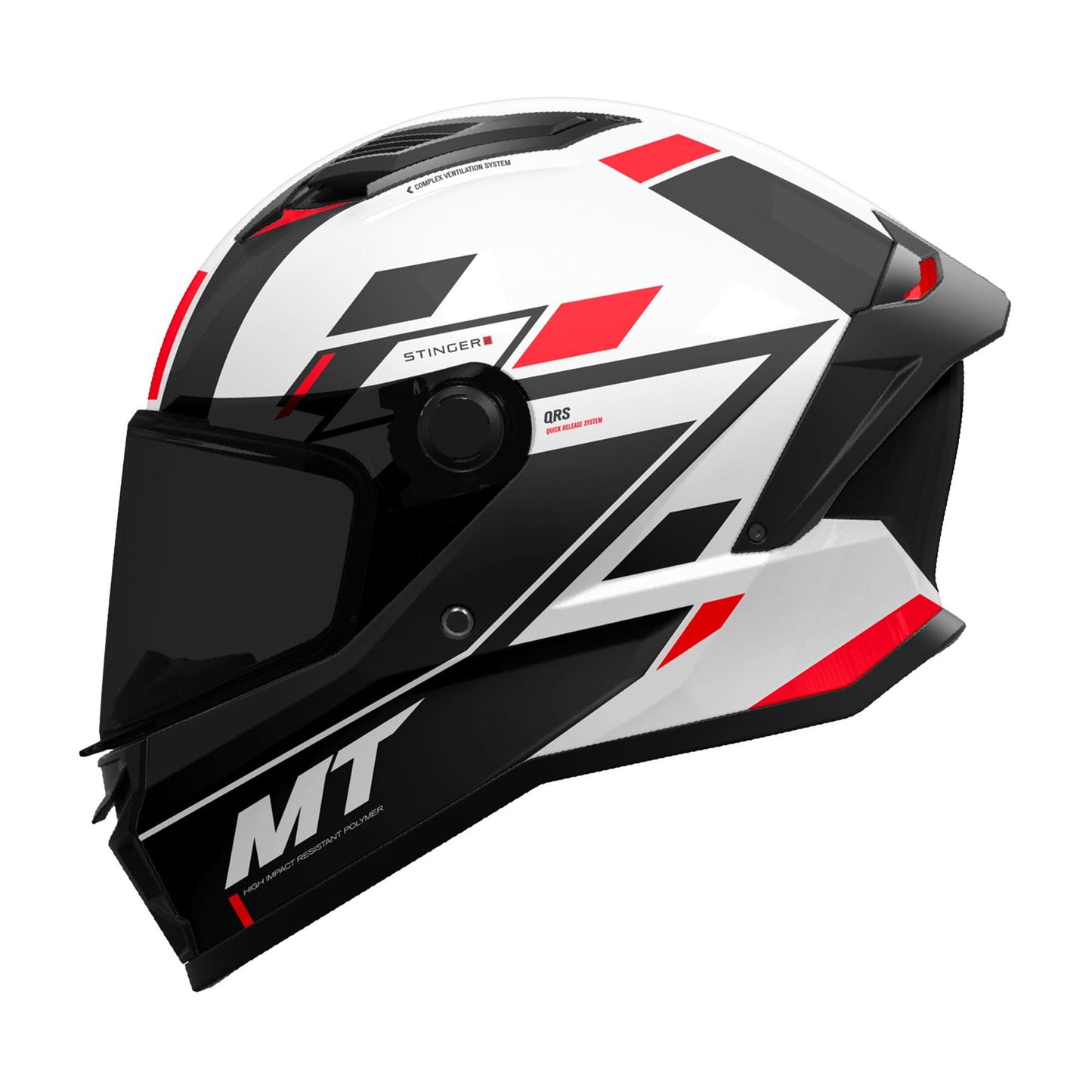 New Mt Stinger 2 Full Face Motorbike Helmet Sporty Look