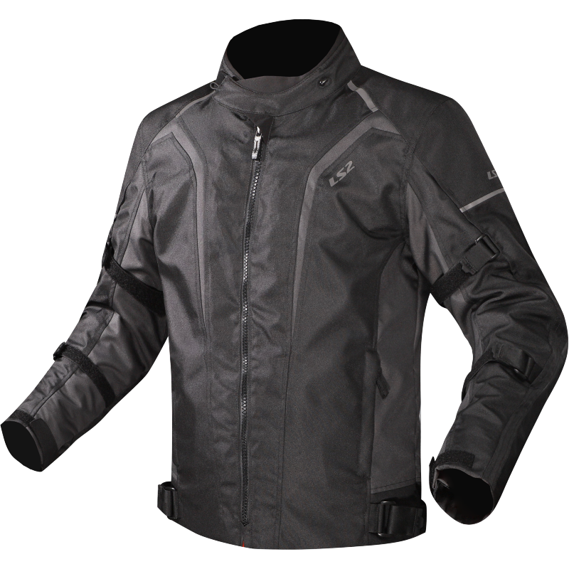 LS2 Sepang Waterproof Motorbike Rider Man Jacket Black Dark Grey