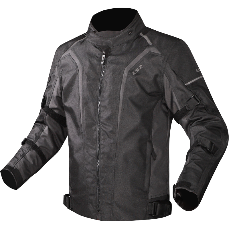 LS2 Sepang Waterproof Motorbike Rider Man Jacket Black Dark Grey