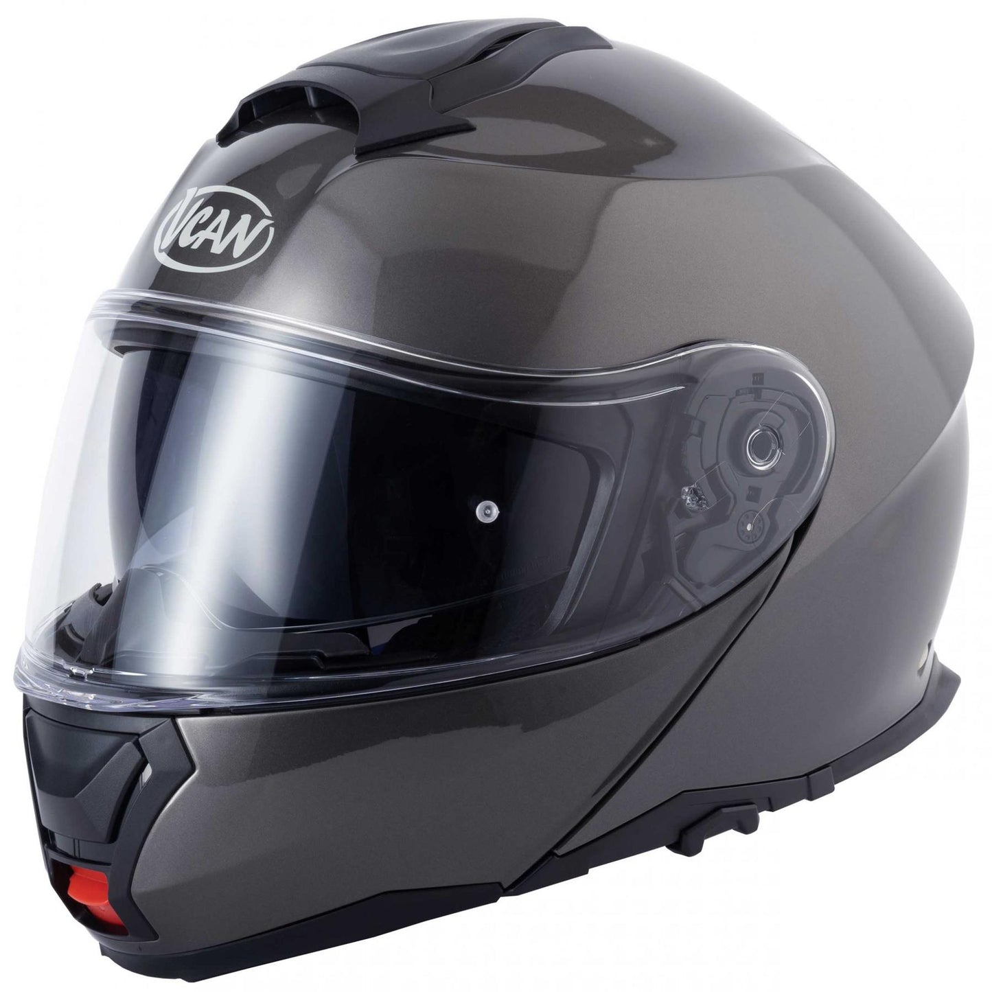 Vcan H272 Flip up Gloss Anthracite Motorcycle Helmet