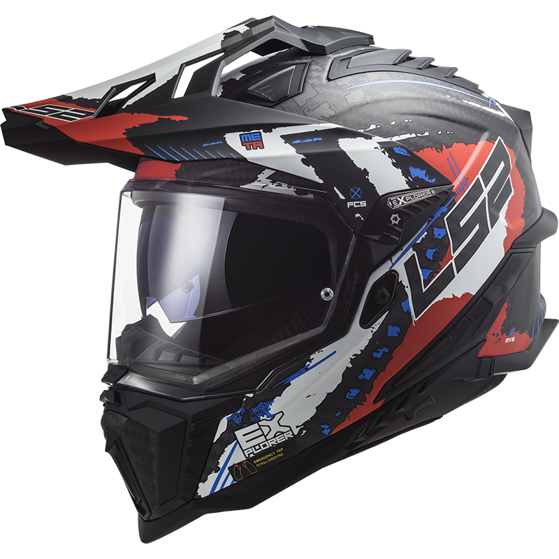 LS2 MX701 C Explorer Carbon Fibre Off Road Full Face MX Helmet Ece22.06