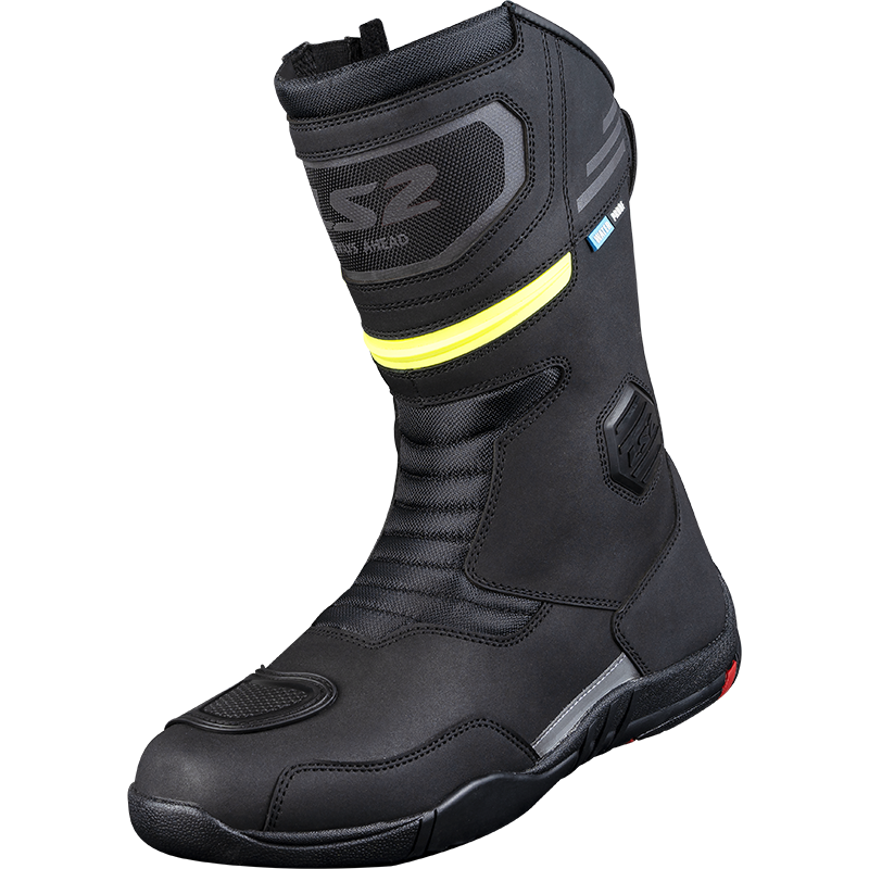 LS2 GOBY MAN BOOTS WP BLACK H-V YELLOW