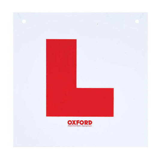 Oxford Rigid motorbike L Plate 20 Pack