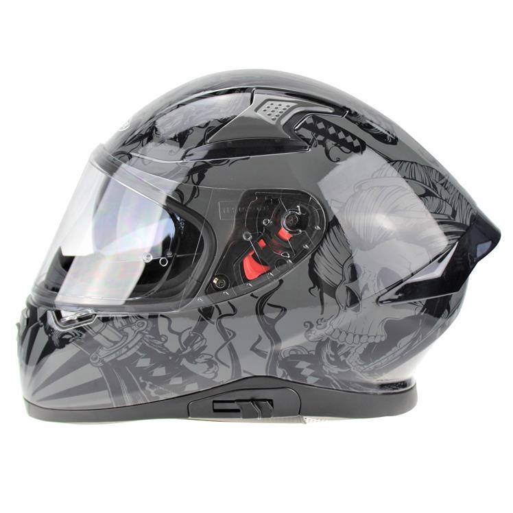 VIPER RSV95 SKULL EDITION MOTORCYCLE FULL FACE HELMET NEAR U