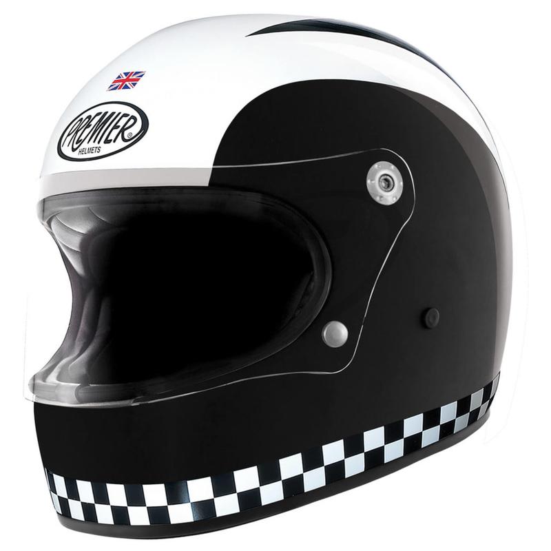 Premier Trophy Retro Vintage Full Face Motorbike Helmet