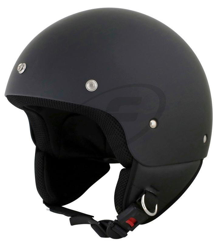 Duchinni D222 Open Face Motorcycle Helmet Matt Black