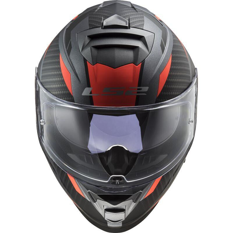 LS2 FF800 Storm II Racer Orange Motorbike Full Face Helmet Ece22.06