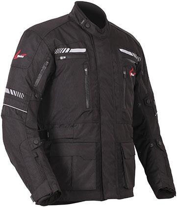 Weise Ottawa Waterproof Textile Motorbike Touring Jacket Black