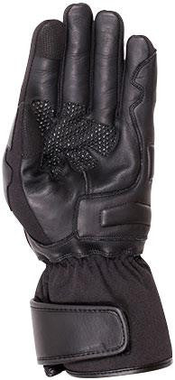 Weise Fjord Leather Motorbike Touring Gloves Black