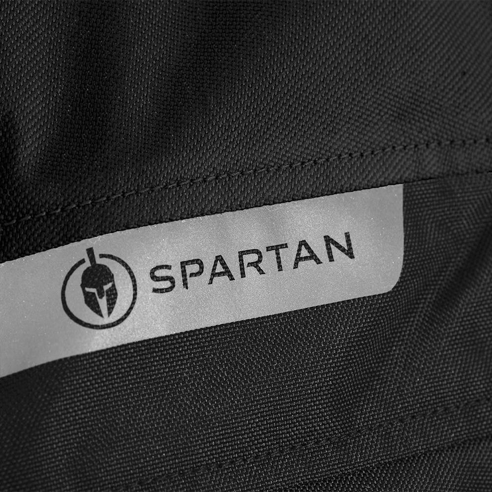 Spartan Short Motorcycle Motorbike WP MS Jacket - Black