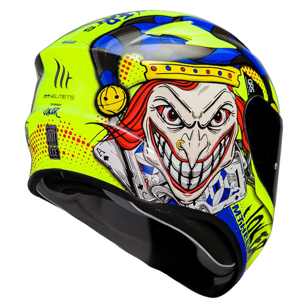 MT Targo Joker Full Face Motorcycle Motorbike Helmet