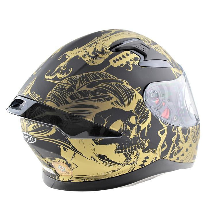 VIPER RSV95 SKULL EDITION MOTORCYCLE FULL FACE HELMET NEAR U