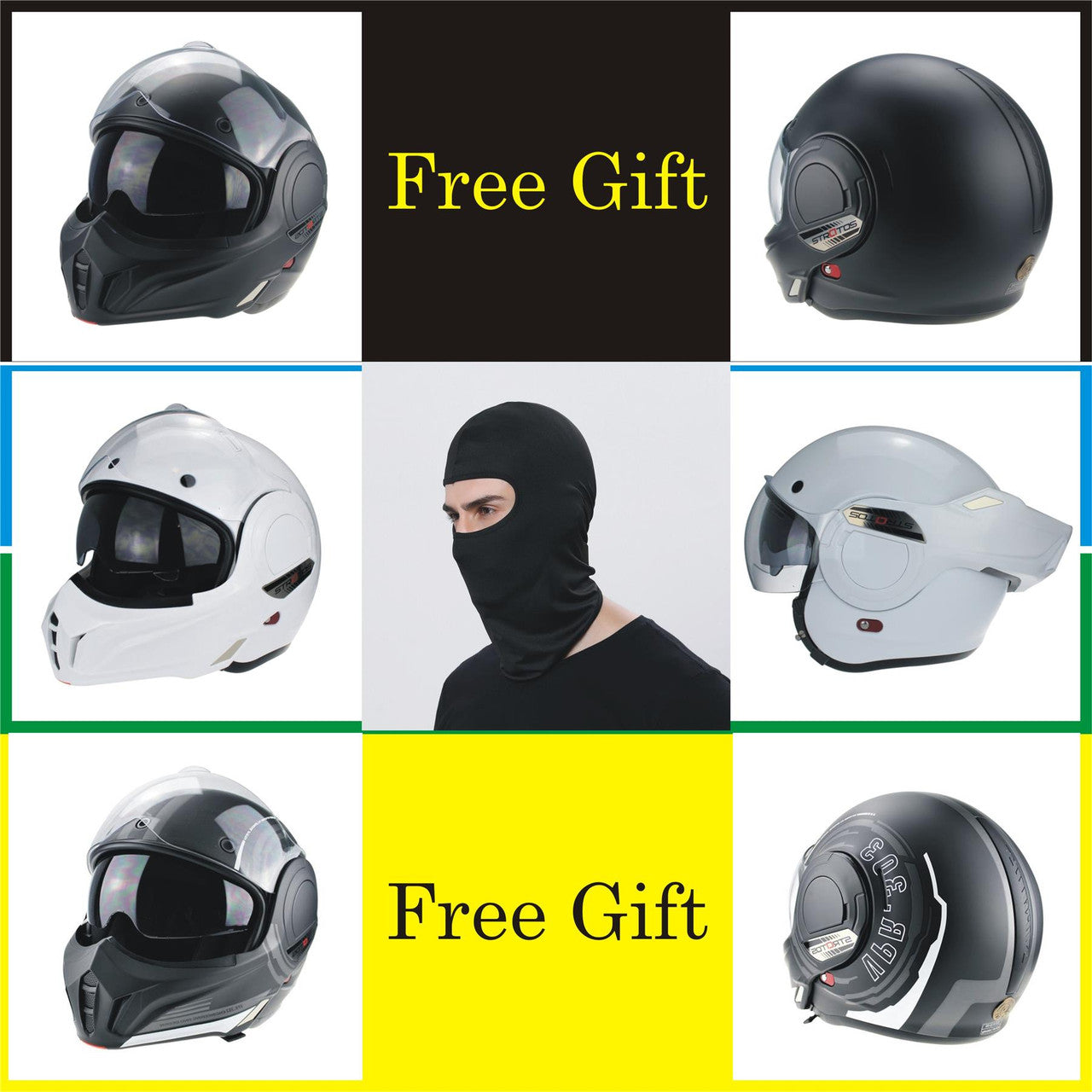 Viper F242 Reverse P/J Flip Motorcycle Motorbike Helmet