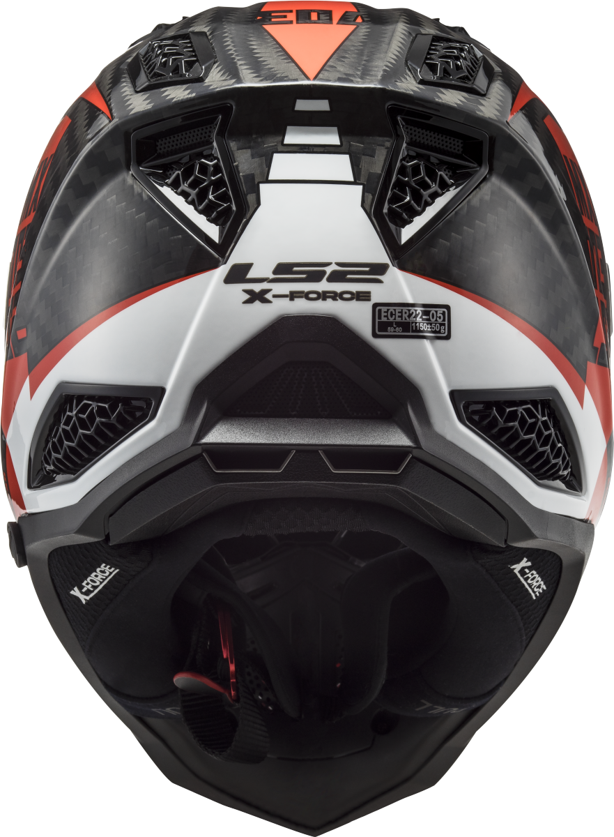 LS2 MX703 X-FORCE VICTORY MOTORCYCLE HELMET RED WHITE