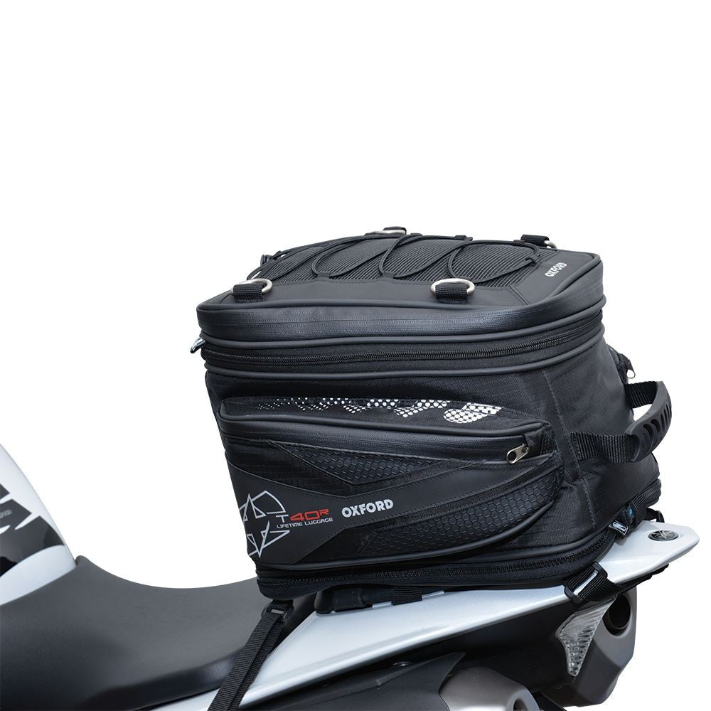 Oxford Motorcycle Rucksack Bag Luggage Tail Pack Convertible To Backpack