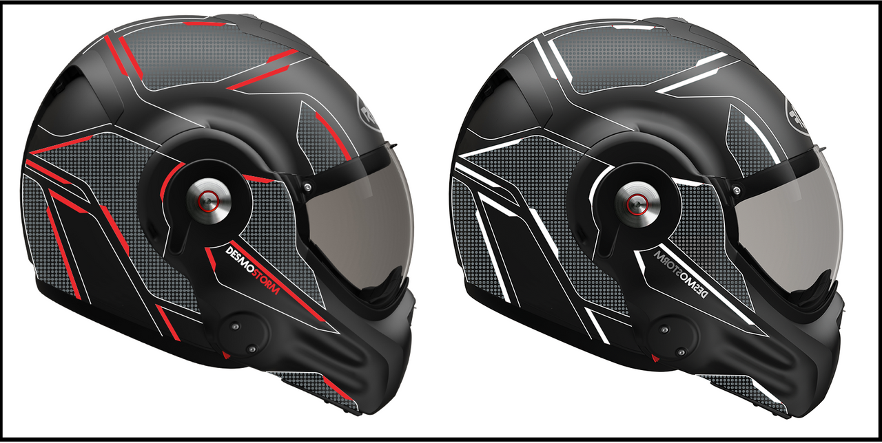 Roof Desmo Storm Full Face Motorcycle Flip Front Track Helmet