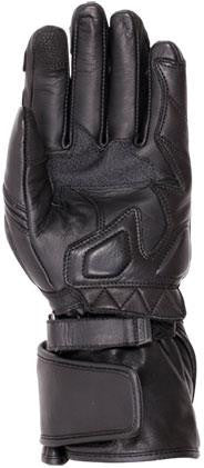 Weise Falcon Black Leather Summer Motorcycle Bike Gloves