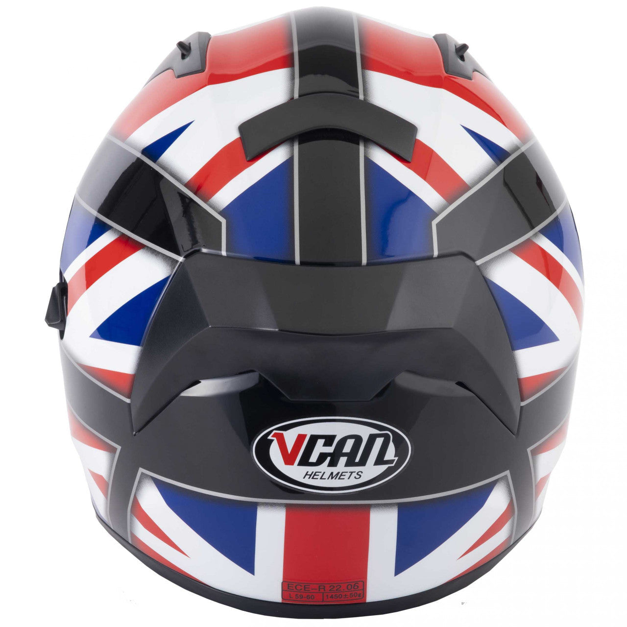 VCAN H128 Union Jack Full Face Motorcycle Helmet- Union Jack 2024