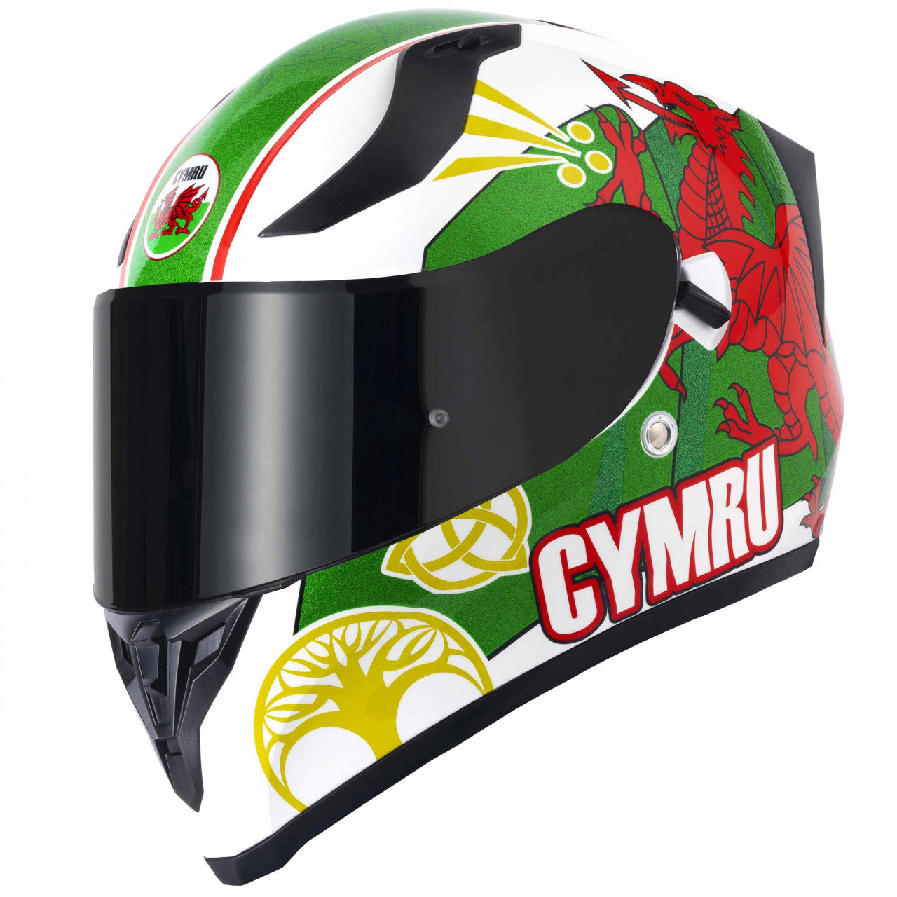 VCAN H128 Wales Full Face Motorcycle Helmet- Wales 2024