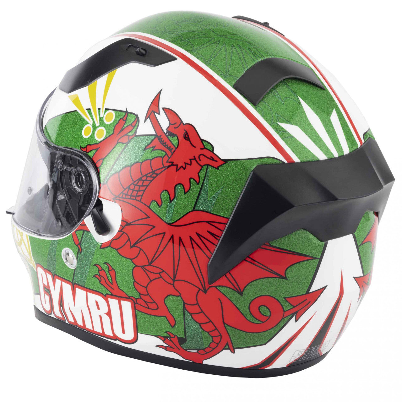 VCAN H128 Wales Full Face Motorcycle Helmet- Wales 2024