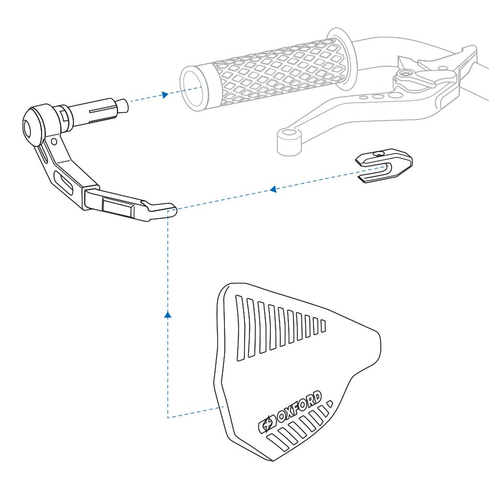 Oxford Premium Handguard with Aluminum Lever Guards - Pair