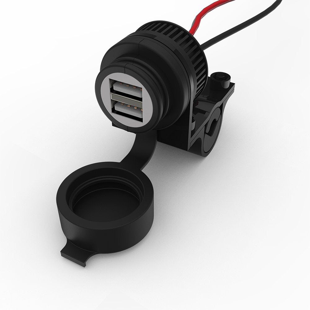 Oxford Weatherproof Dual Port USB Charger (5V 2Amp) - Durable Charging Solution for Vehicles