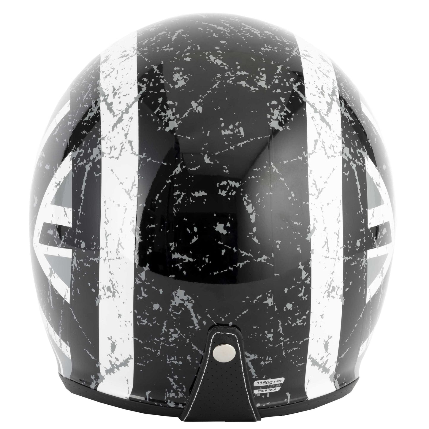 Vcan H589 Black Jack Motorbike Open Face Helmet