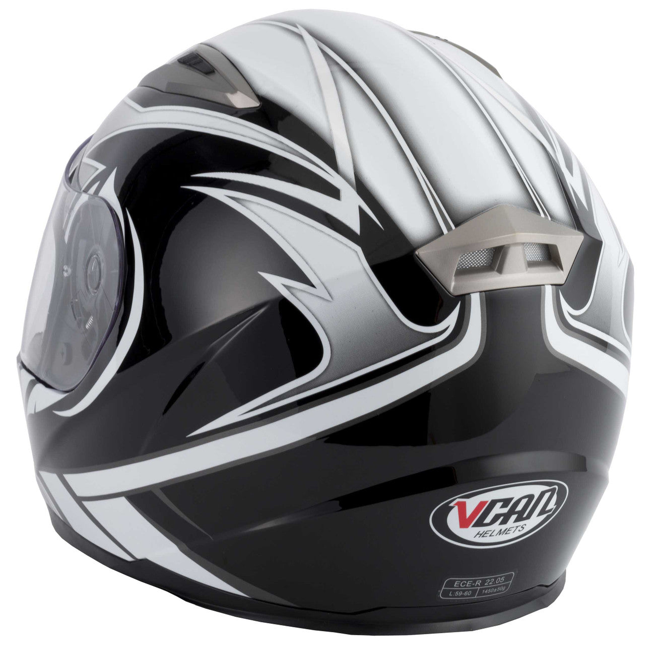 VCAN V158 Evo White Full Face Motorcycle Helmet-2024