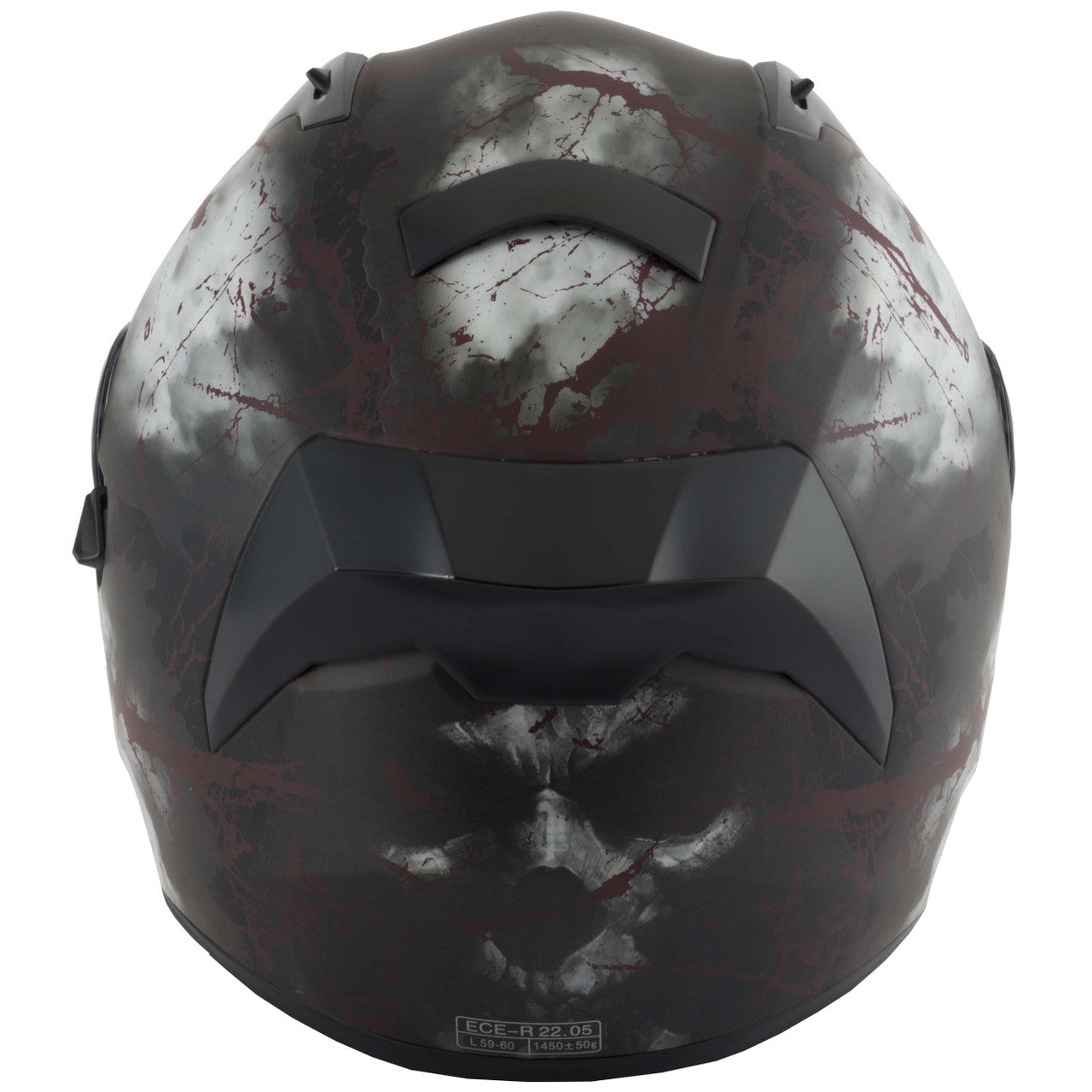 VCAN H128 Rage Full Face Motorcycle Helmet- Rage Graphic 2024