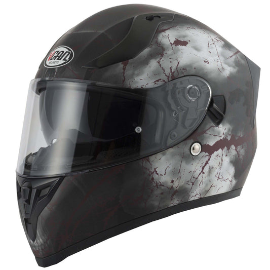 VCAN H128 Rage Full Face Motorcycle Helmet- Rage Graphic 2024