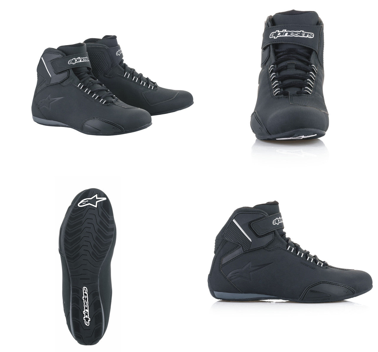 Alpinestars Sektor Waterproof Motorcycle Boots Black