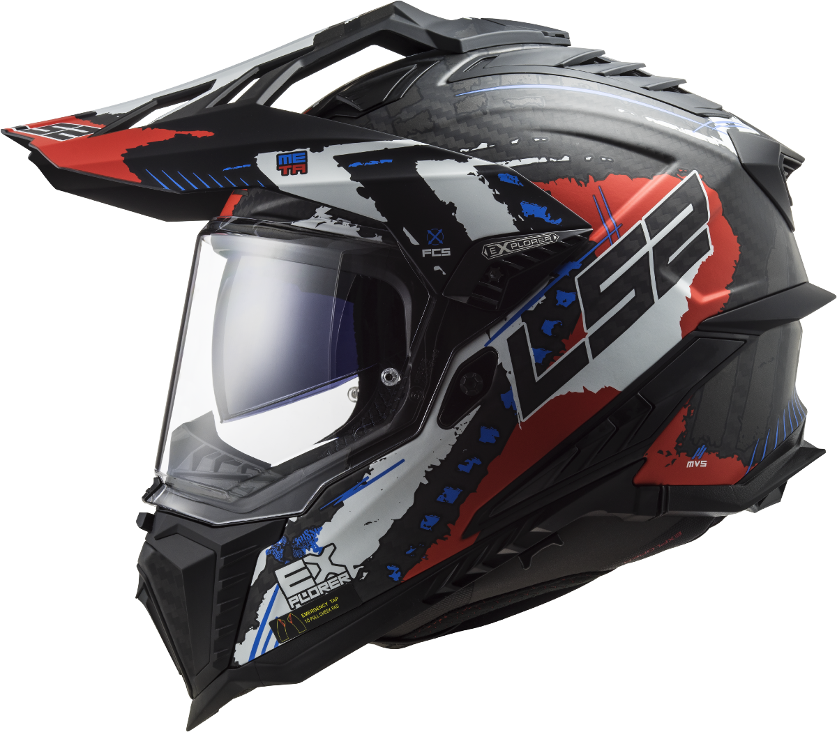 LS2 MX701 C Explorer Carbon Fibre Off Road Full Face MX Helmet Ece22.06