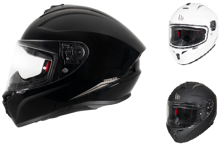 MT Draken Lightweight Full Face Motorcycle Motorbike Helmet