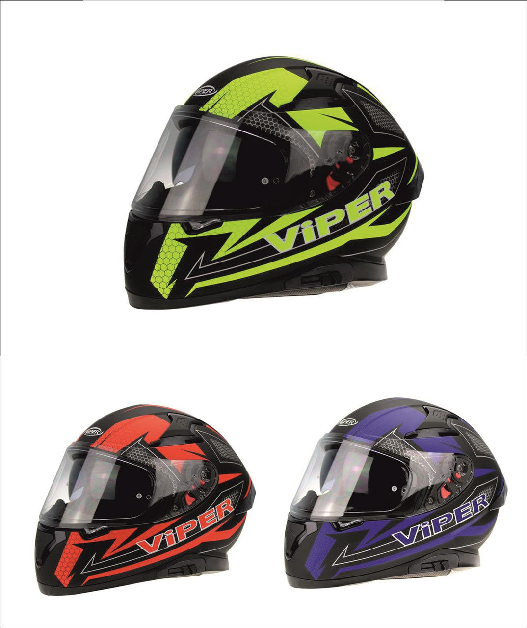 VIPER RSV95 SPIRIT MOTORCYCLE FULL FACE CRASH HELMET