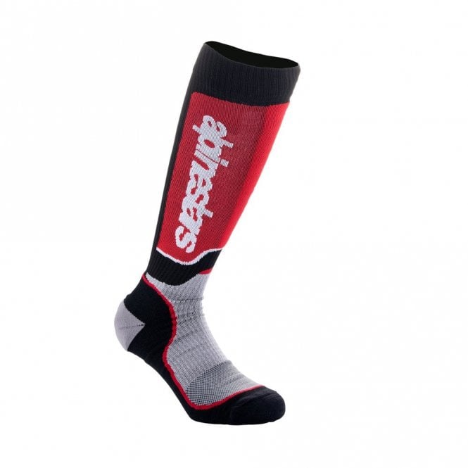 Alpinestars Youth MX Plus Socks Black Gray Red