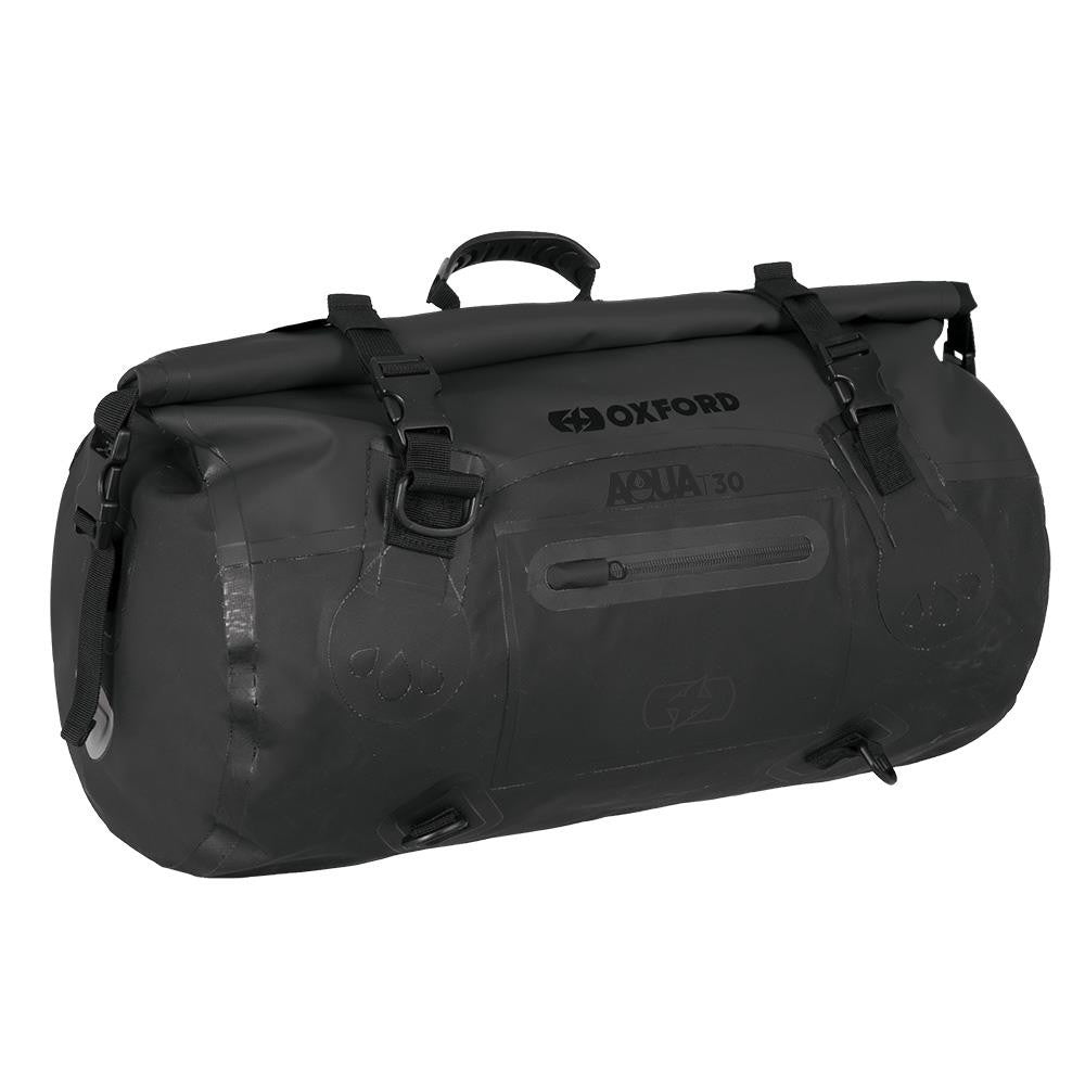 Oxford Aqua T-30 WP Motorcycle Roll Bag 30 Liter Black